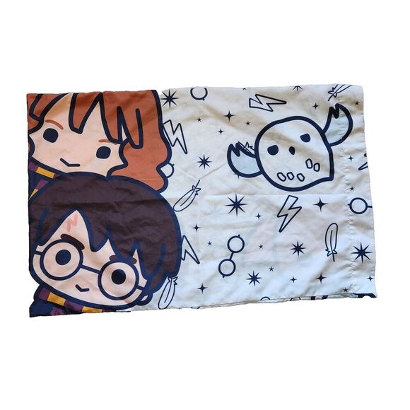 Harry Potter Icon Twin Comforter Pillowcase Gray Wizard Hogwarts‎ Reversible - Picture 12 of 15